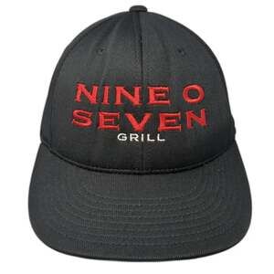 Richardson Baseball Cap Black XL Nine O Seven Grill Stretch Fit Performance Hat